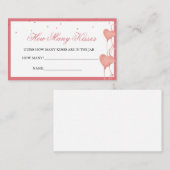 ピンクエレガントキスjarゲームブライダルカード エンクロージャーカード (正面/裏面)