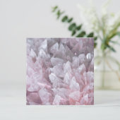 ピンクエレガントクオーツジェムマインド体スピリットエネルギー サンキューカード (スタンド正面)