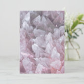 ピンクエレガントクオーツジェムマインド体スピリットエネルギー 招待状 (スタンド正面)