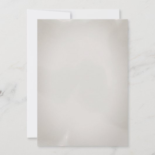 ピンクエレガントクリームフローラ緑75誕生日 招待状 (裏面)