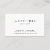 ピンクエレガントク唇の手書き筆跡 予約カード (裏面)