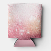ピンクエレガントグリッターの輝き 缶クーラー (正面)