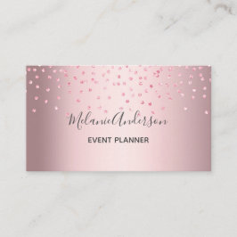 ピンクエレガントグリッター 名刺