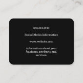 ピンクエレガントグリッター 名刺 (裏面)