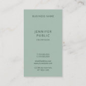 ピンクエレガントグリーンモダンテンプレートシンプルデザイン 名刺 (裏面)
