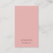 ピンクエレガントグリーンモダンテンプレートシンプルデザイン 名刺 (正面)