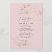 ピンクエレガントグレイ赤面金ゴールド植物性シャワー (正面)