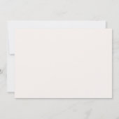 ピンクエレガントコケット弓女の子ベビーシャワー写真 招待状 (裏面)