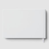 ピンクエレガントコケット弓女の子ベビーシャワー ゲストブック (裏面)