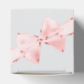 ピンクエレガントコケット弓女の子ベビーシャワー フェイバーボックス (上部)