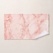 ピンクエレガントコーラルマーブル バスタオルセット (ハンドタオル)