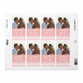 ピンクエレガントシボロン結婚模様 ラベル (フルシート)