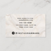 ピンクエレガントシルクロイヤリティカード 名刺 (裏面)