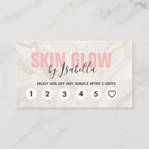 ピンクエレガントシルクロイヤリティカード