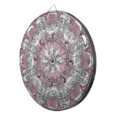 ピンクエレガントシルバー化粧板 ダーツボード (正面右)