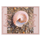 ピンクエレガントシーシェルカスタム テーブルクロス (正面(横))