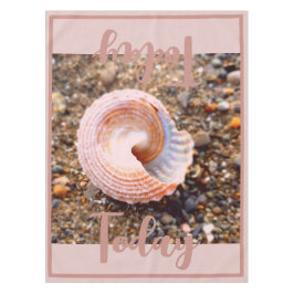 ピンクエレガントシーシェルカスタム テーブルクロス