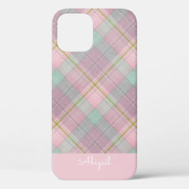 ピンクエレガントスクリプトケースメイトiPhone Ca iPhone 12ケース