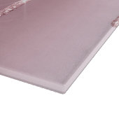 ピンクエレガントスタイリッシュローズ金ゴールドグリッター カッティングボード (角)