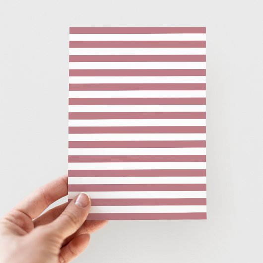 ピンクエレガントストライプ色の宗教十字女のバプテスマ サンキューカード