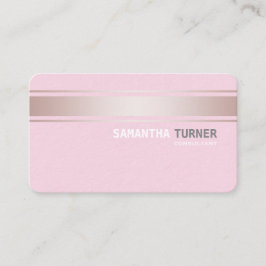 ピンクエレガントストライプ色ピンクテクスチャカスタム 名刺