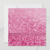 ピンクエレガントスパークルブーケ婚約招待 招待状 (裏面)