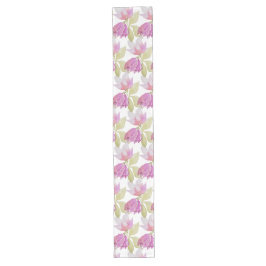 ピンクエレガントスミレ色ボホフローラ ロングテーブルランナー