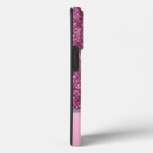 ピンクエレガントスライバーグリッターカスタムモノグラムの Case-Mate iPhoneケース (裏面 / 右)