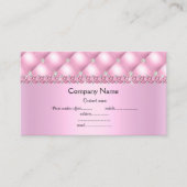 ピンクエレガントセミグロス名刺のダイヤモンド 名刺 (正面)