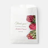 ピンクエレガントセージグリーン熱帯プロテア結婚ス フェイバーバッグ (正面)