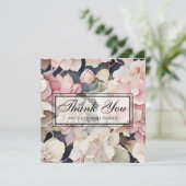 ピンクエレガントセージ水彩フローラアジサイ シーズンカード (スタンド正面)