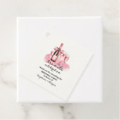 ピンクエレガントダブルお祝いジョイント誕生日 フェイバータグ (インサイチュ)