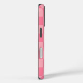 ピンクエレガントチェッカーボード Case-Mate iPhoneケース (裏面 / 右)