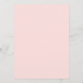 ピンクエレガントチューリップ結婚ブーケ メニュー (裏面)