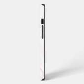 ピンクエレガントテクスチャ大理石 iPhoneケース (左側面)