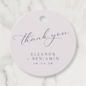 ピンクエレガントネイビーフローラ結婚のカスタム フェイバータグ (正面)