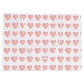 ピンクエレガントハートオン白 ラージペーパーバッグ (裏面)