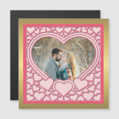 ピンクエレガントハートハッピーバレンタインデースタイリッシュ (正面/裏面)