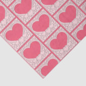 ピンクエレガントハートハッピーバレンタインデースタイリッシュ 薄葉紙 (詳細)
