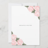 ピンクエレガントバラ写真追悼式 招待状 (裏面)