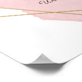 ピンクエレガントバルミツワーへようこそ ポスター (角)