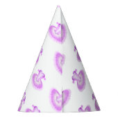 ピンクエレガントバレエ誕生日チュウウォータカラー パーティーハット (裏面)