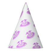 ピンクエレガントバレエ誕生日チュウウォータカラー パーティーハット (左)