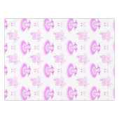 ピンクエレガントバレエ誕生日ツツ&ポインテシューズ テーブルクロス (正面(横))