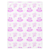 ピンクエレガントバレエ誕生日ツツ&ポインテシューズ テーブルクロス (正面)