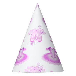 ピンクエレガントバレエ誕生日ツツ&ポインテシューズ パーティーハット