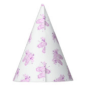 ピンクエレガントバレエ誕生日ポインテシューズ パーティーハット (裏面)