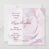 ピンクエレガントバースデ祝ーパーティー招待状 招待状 (裏面)