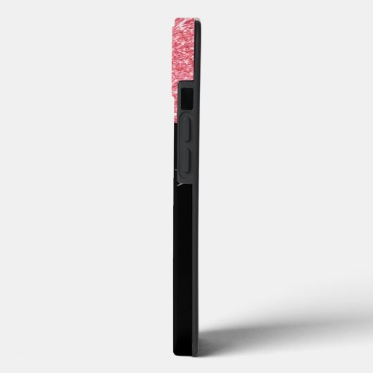 ピンクエレガントパーソナライズされたのキラキラ Case-Mate iPhoneケース (裏面 / 左)