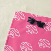 ピンクエレガントパーソナライズされた色 ビーチタオル (インサイチュ)